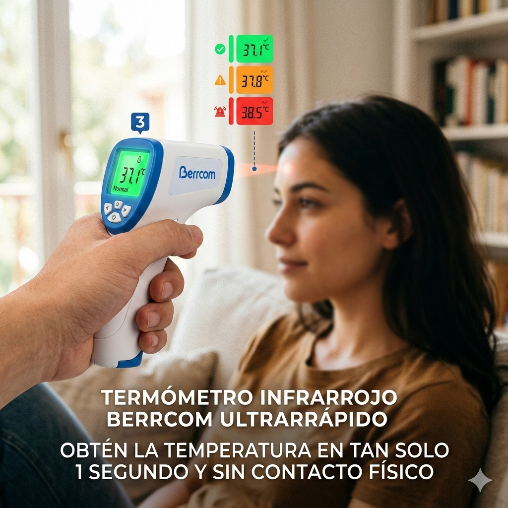 Kit Completo de Monitoreo de Salud: Tensiómetro Digital con Voz + Oxímetro + Termómetro Infrarrojo